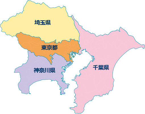 ご紹介可能エリア地図